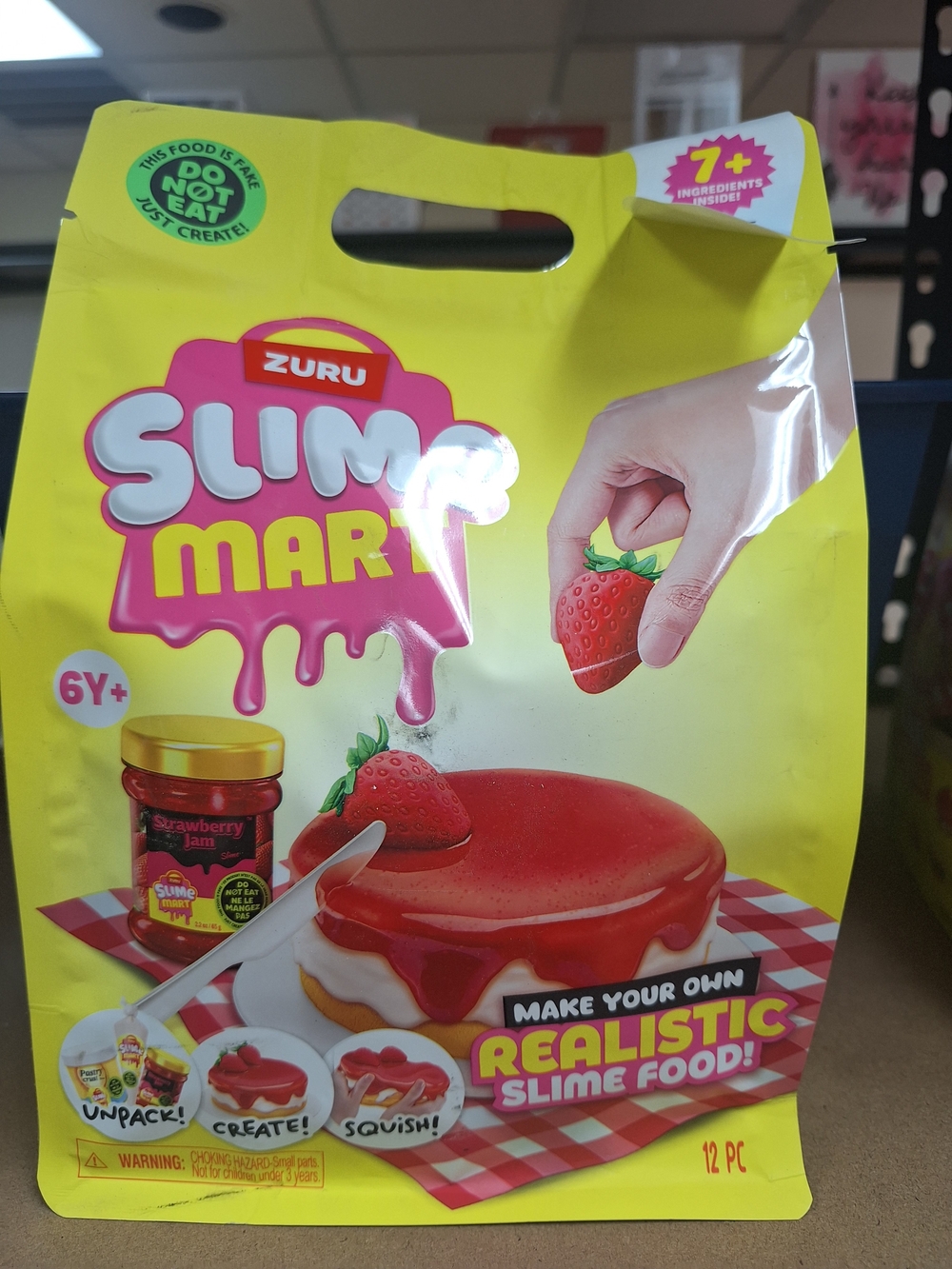 Zuru Slime Mart Realistic Strawberry Slime Food - Red